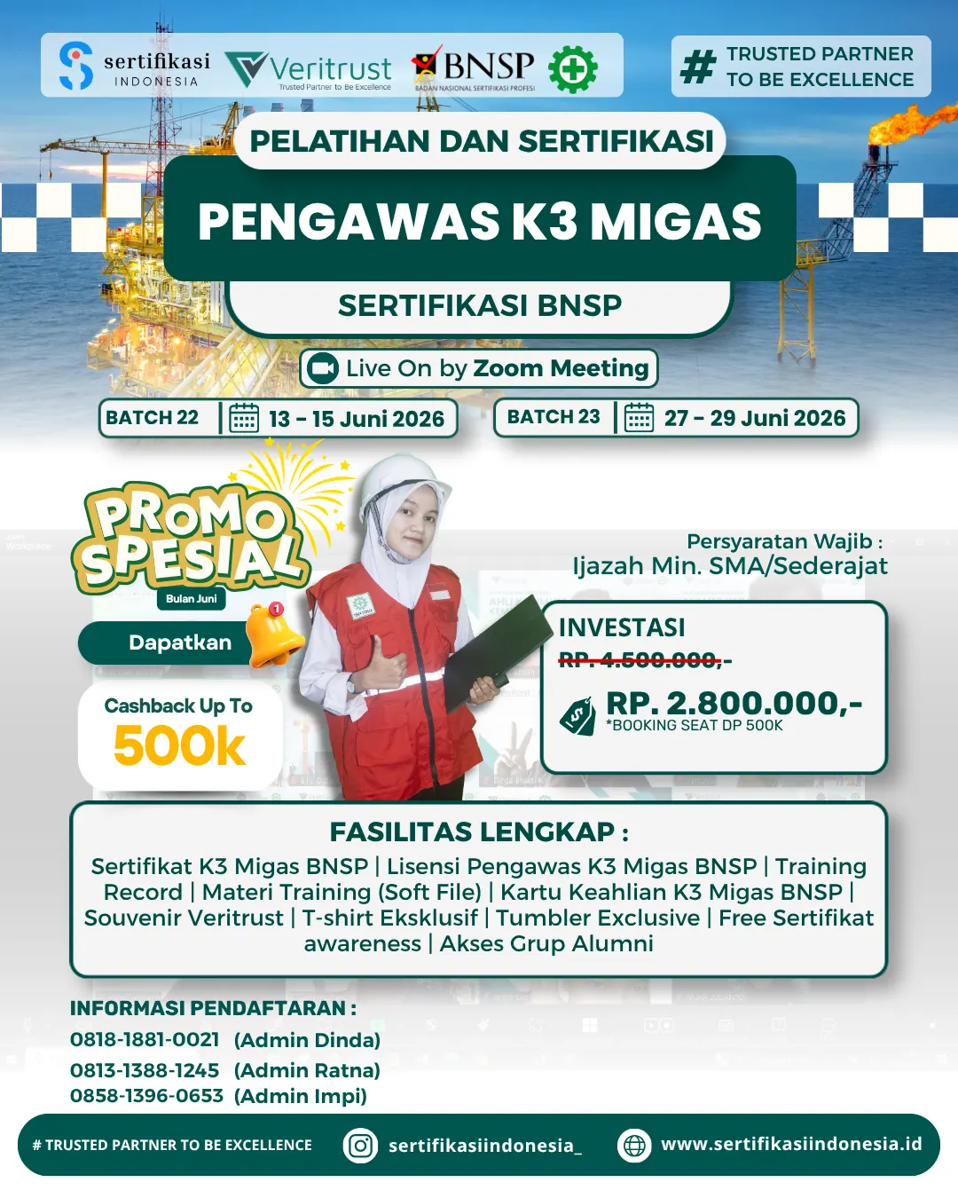 plyer pengawas k3 migas bnsp