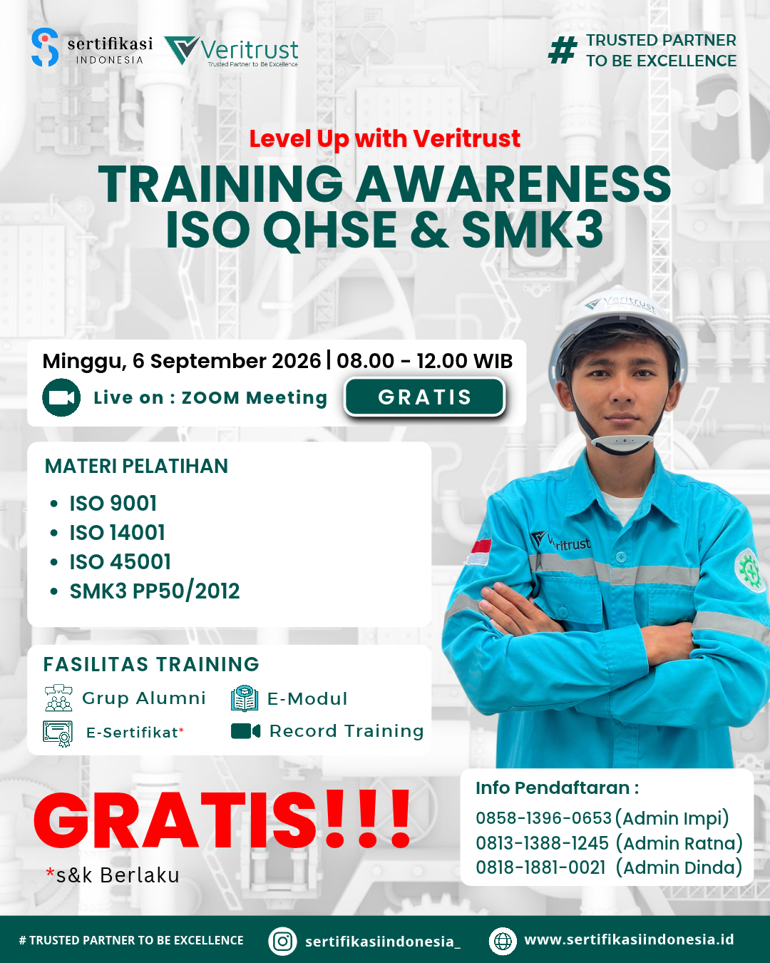 training awareness iso qhse & smk3