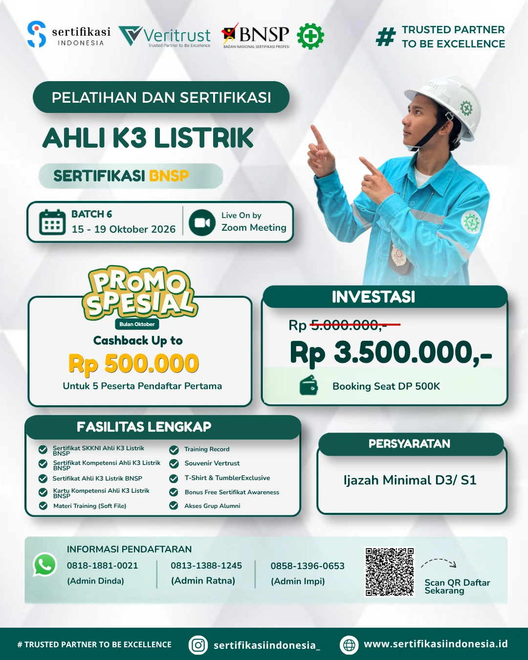 ahli k3 listrik OKTOBER 2026