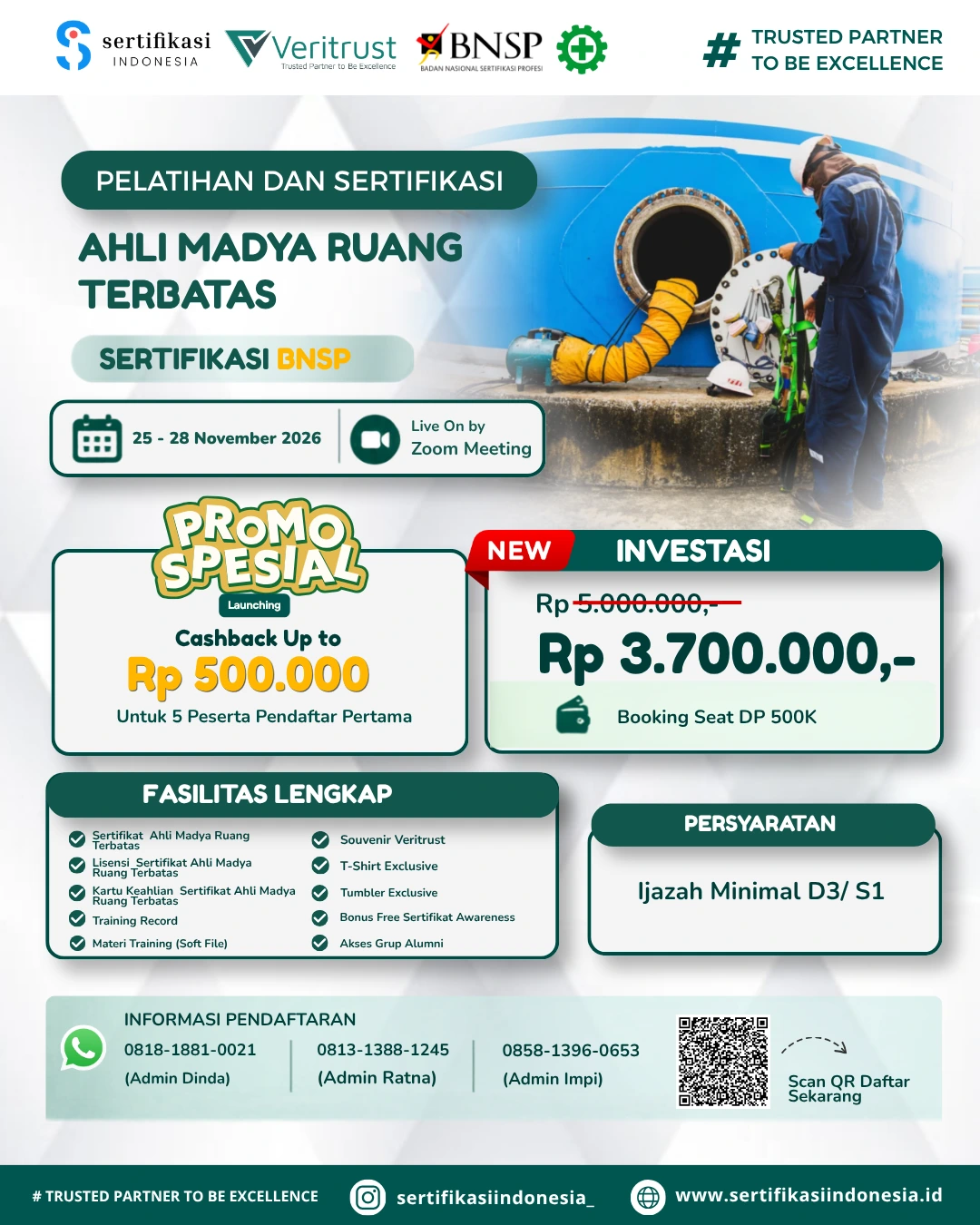 ahli madya ruang terbatas NOVEMBER 2026